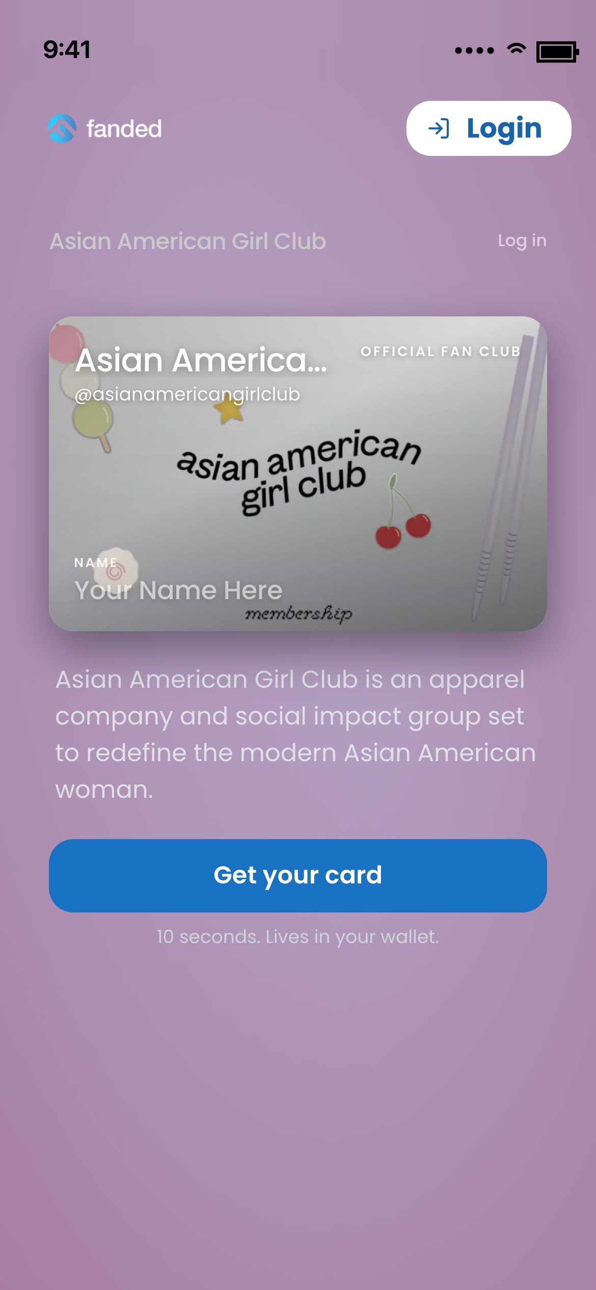 Asian American Girl Club on Fanded