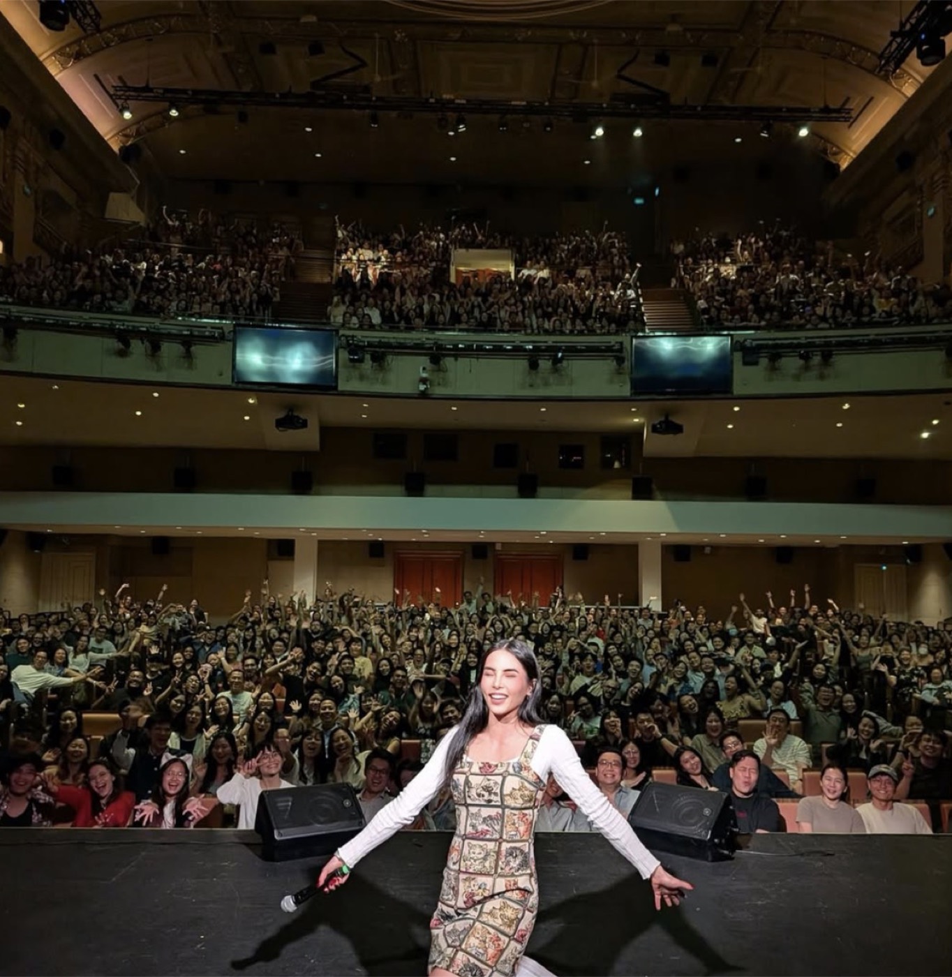 Anna Akana performing to a sold out room
